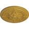Ekena Millwork Vincent Ceiling Medallion (Fits Canopies up to 6"), Hand-Painted Iridescent Gold, 26"OD x 3"P CM26VIIGS - alternate 2